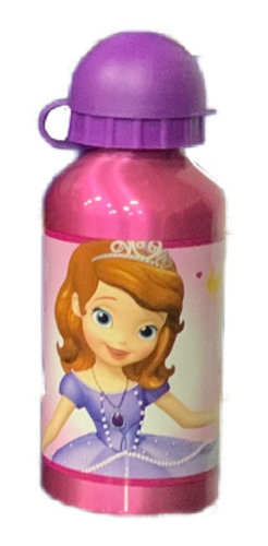 Botella De Aluminio 400 Ml Princesa  Sofia