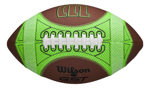 Wilson Gst Speedskin Hylite Football - Café/verde, Talla Juv