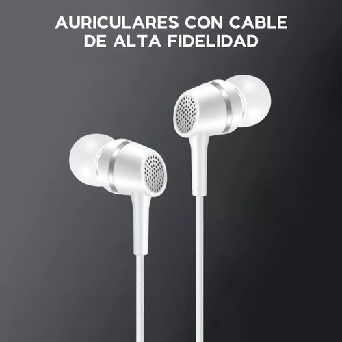 Audífonos In-ear Alámbricos Celular Micrófono Manos Libres
