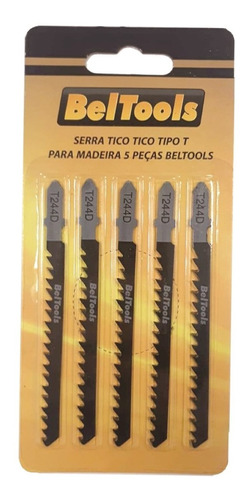 Lamina Serra Tico Tico T244d Para Madeira Beltools C/ 5 Peça