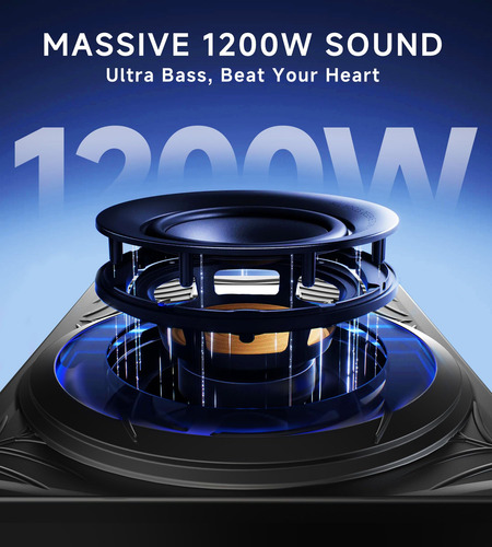 Subwoofer Delgado 1200 W 10 Pulgadas Para Automóvil Amplific