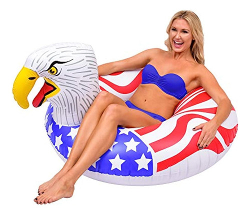 Gofloats American Screaming Eagle Pool Float Party Tube | La