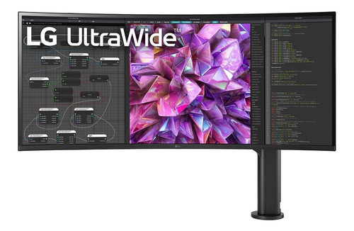 Monitor Gamer Curvo LG Ultrawide 38wq88c Lcd 37.5  Negro Y Blanco 100v/240v