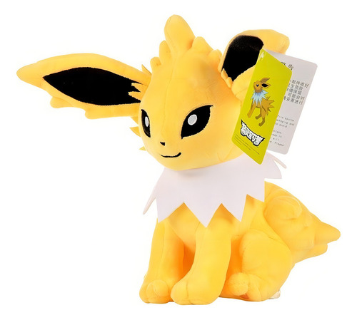 Peluche Jolteon Evolution Eevee para Nintendo Pokémon, tamaño mediano