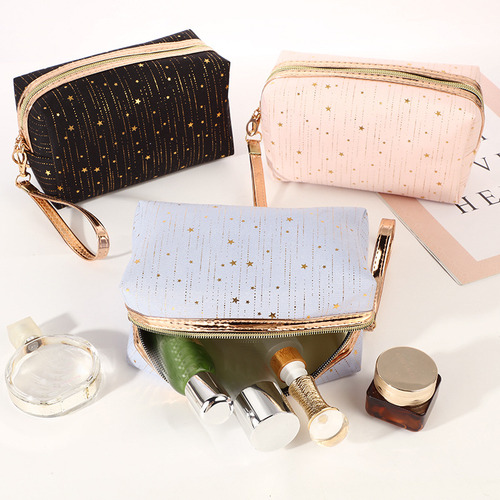 Bolsa De Cosméticos Con Estrellas De Paillette Para Mujer B