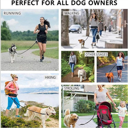 Bolsa De Correa Para Perros, Con Cremallera, Reflectante Par