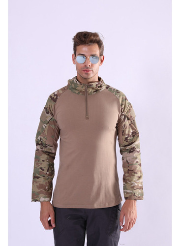 Camiseta Tática Masculina, Camiseta Militar De Manga Em L [u