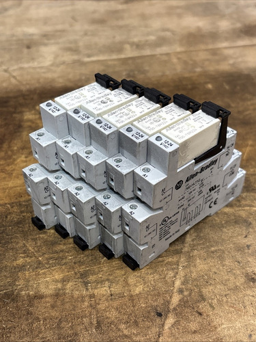 New Lot Of 5 Allen Bradley 700-hlt12u24 Terminal Blo Ttf