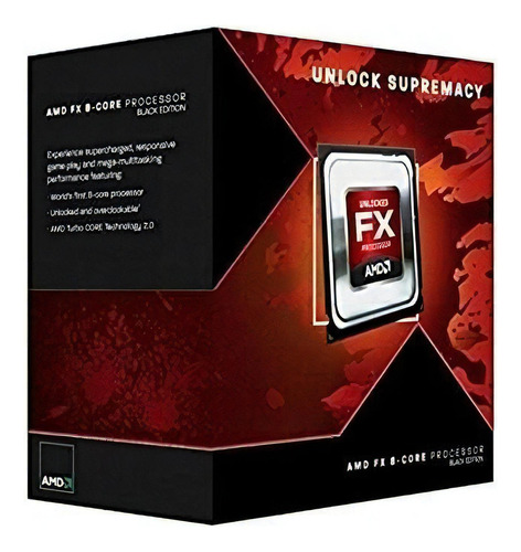 Processador AMD FX 8-Core Black 8300 FD8300WMW8KHK  de 8 núcleos e  4.2GHz de frequência