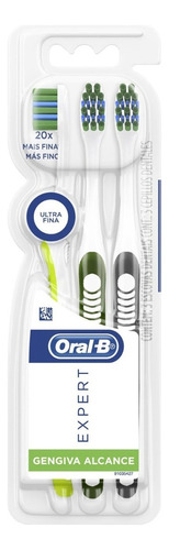 Cepillo de dientes Oral-B Expert Gengiva Alcance ultra suave x 3 unidades