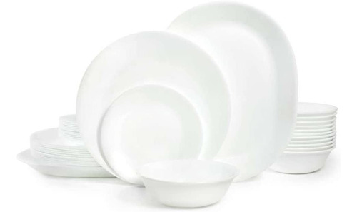 Juego De Vajilla Corelle Winter Frost White (38 Piezas, Serv