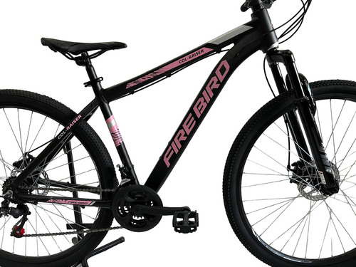 Bicicleta Mountain Mtb Firebird Alum Rodado 29 Disco Susp Color Negro/rosa Claro Tamaño Del Cuadro S