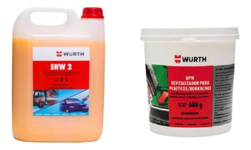 Kit Wurth1 Shampoo C Cera+1 Revitalizador De Plásticos+1 Kit