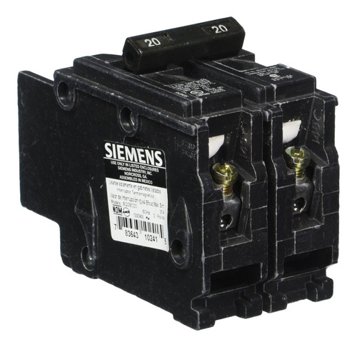 Siemens Bqb Interruptor Doble Polo Amperio Kaic Color