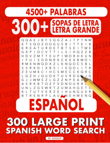 Libro: 300 Sopas Letra En Espanol Letra Grande: 300 Large