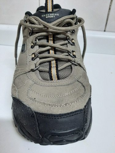 Tênis Skechers Sport Trilha Camurça Verde Oliva 44 Pouco Uso