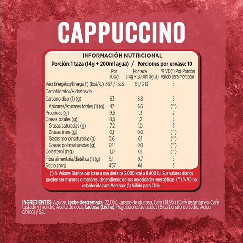 Imagen 5 de 7 de Café Nescafé® Mixes Capuccino 10 Sobres De 14g