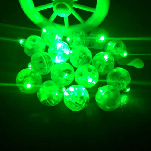 Luz Led Esfera Verde Mesa Reunion Decoracion Boda 20 Piezas