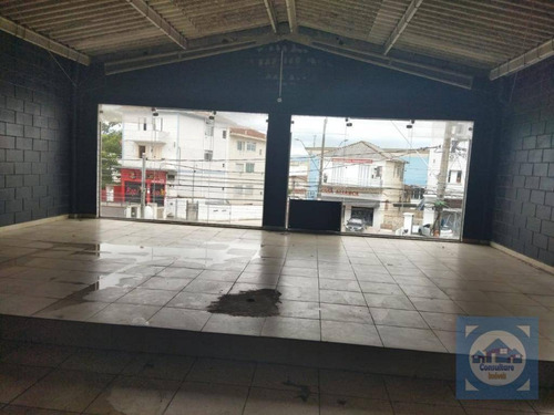 Galpão Para Alugar, 280 M² Por R$ 5.400,00/mês - Vila São Jorge - São Vicente/sp - Ga0044