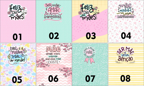 25 Mini Porta Moedas Personalizados - Dia Das Mães