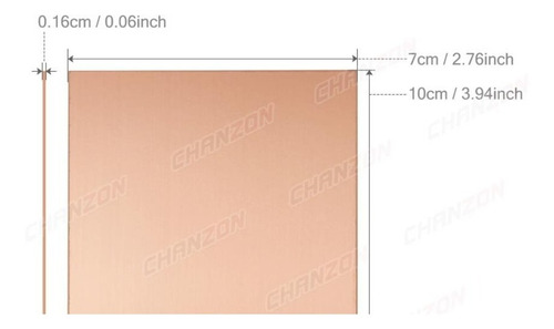 Placa Para Circuito Universal Para Grabado Pcb Fr4- 7 * 10cm