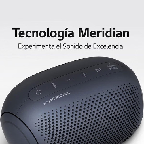 Bocina Bluetooth Portátil Inálambrica LG Negra Xboom Go Pl2