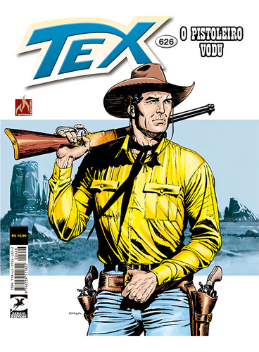 Tex Nº 626: O pistoleiro vodu, de Ruju, Pasquale. Tex (626), vol. 626. Editorial Edições Mythos Eireli,Sergio Bonelli Editore, capa mole em português, 2021