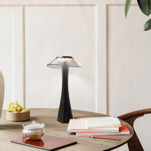 Lámpara De Mesa De Noche Moderna Lámpara De Gris Oscuro