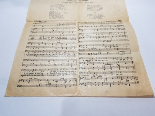 Imagen 4 de 5 de Antigua Partitura Marcha Constitución Arg 1942 Mag 56823