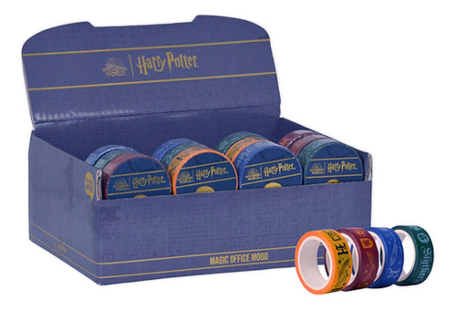 Washi Tape Cinta Mooving Harry Potter Casas 15 Mm 5 Mts X U