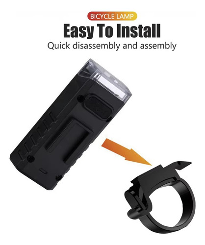 Faro Delantero De Bicicleta Led, Recargable Por Usb, Imperme