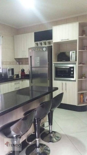 Sobrado 224 M² - Venda - 3 Dormitórios - 1 Suíte - Jardim Las Vegas - Santo André/sp - So0547