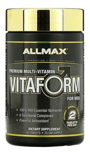 Multivitamínico Allmax Vitaform Premium 60 Tab Importado Eua