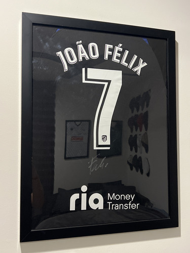 Jersey Atlético Madrid Autografiada Joáo Félix Certificado (Usado)