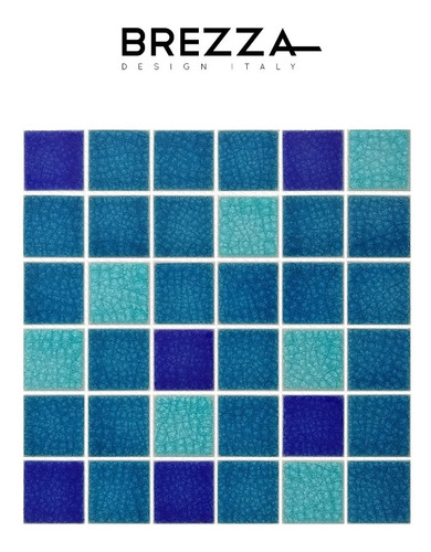 Mosaico Malla Liste Para Piscina Brezza Azul 30*30 Italiana 