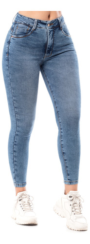 Pantalon Clasico Denim Stretch Mujer Ingrid