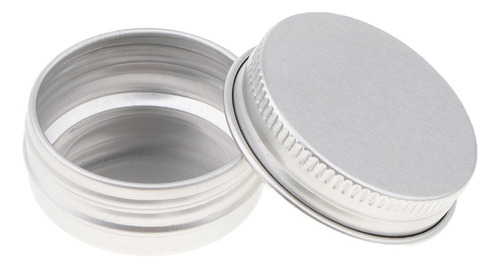 20 Piezas Aluminio Envase Redondo Estaño De Cosméticos