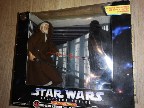 Obi Wan Kenobi Vs Darth Vader 12 Pulgadas Kenner Maltratado