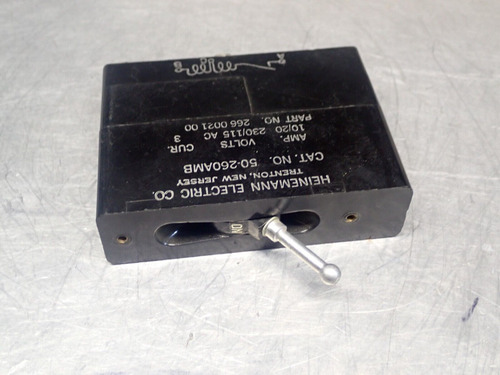 Heinemann 50-260amb Circuit Breakers 10/20a 230/115vac N Zza