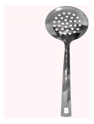 Escumadeira Inox Utensílios De Cozinha Para Frituras 26 Cm Cor Prateado