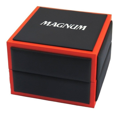 Relogio Masculino Magnum Analogico - Ma33415v -preto/vermelh