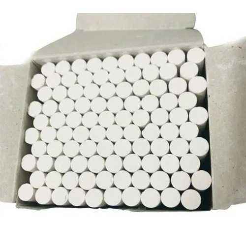 Imagen 4 de 5 de Tiza Blanca Giotto 100 Unidades / Hipoalergénico
