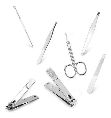 Imagem 2 de 8 de Estojo De Manicure Com 7 Peças Red