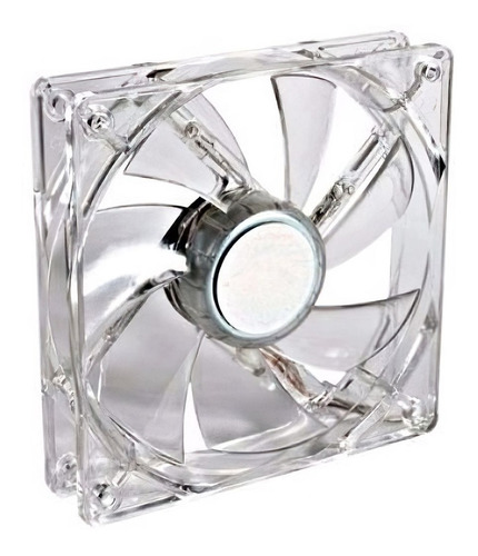 Cooler Fan Led 80mm Rgb Transparente Molex Gabinete Cpu