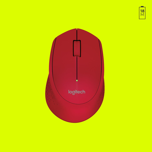 Mouse Inalambrico Logitech M280 Rojo
