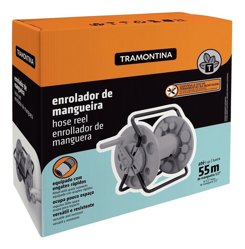 Enrolador De Mangueira De Jardim Tramontina Fixo