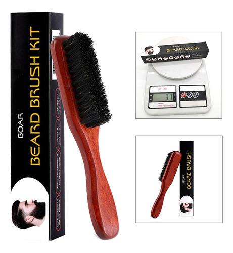 Punho De Madeira Pincel De Barba Bigode Dos Homens Castanho