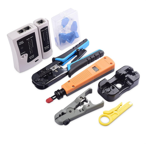 Kit De Herramientas De Red 7 En 1 Con Crimpado Ethernet