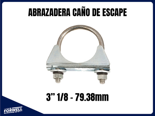 Abrazadera Caño Escape 3 1/8 Pulgadas - 79.38mm Tubosil