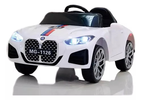 Carro Eletrico Infantil BMW S4 Branco com Controle Remoto 12V